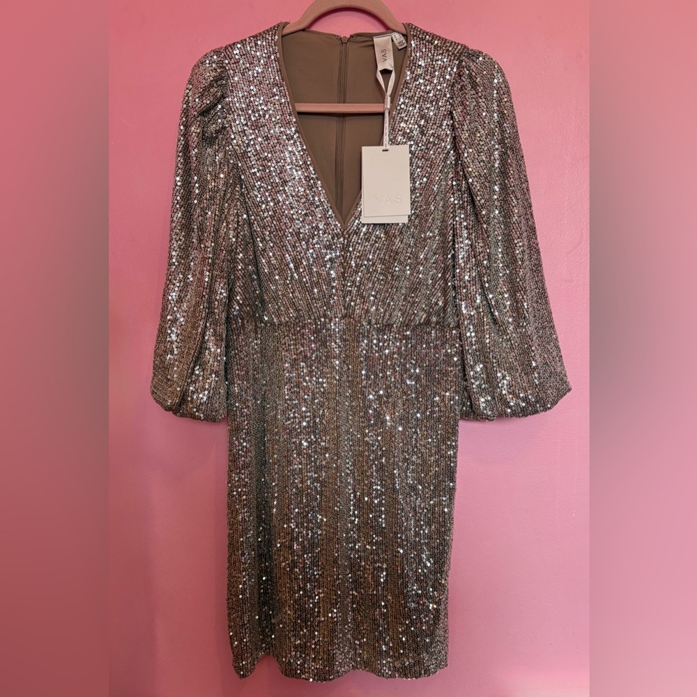 Silver Sequined Dress BNWT